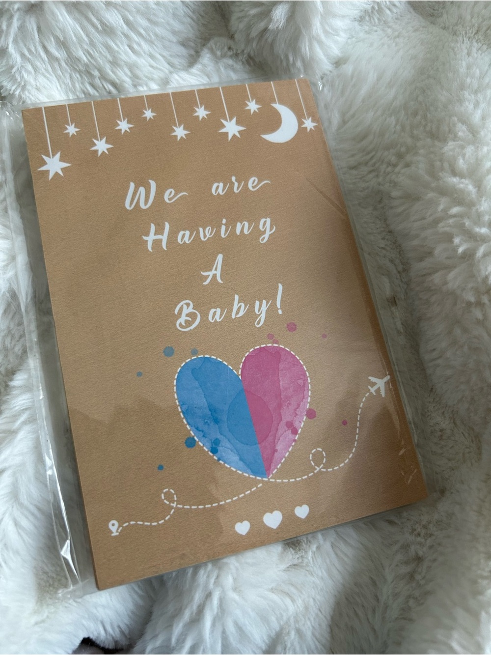 20 Baby Reveal postcards for "surprise" scratch off lotto cards baby shower GIRL